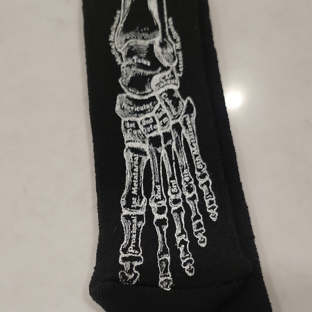 Anatomical Skeleton Foot Socks, One Size